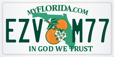 FL license plate EZVM77