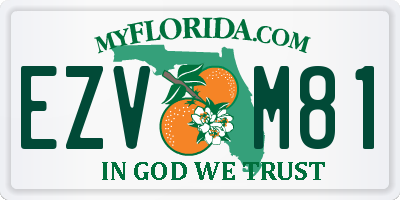 FL license plate EZVM81