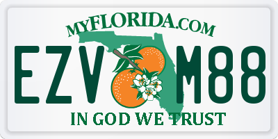 FL license plate EZVM88