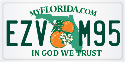 FL license plate EZVM95