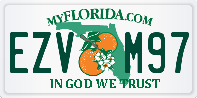 FL license plate EZVM97