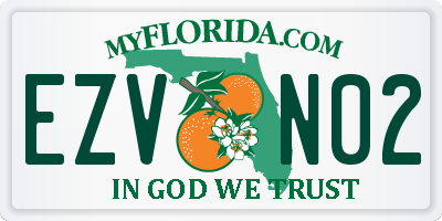 FL license plate EZVN02