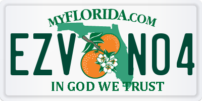 FL license plate EZVN04