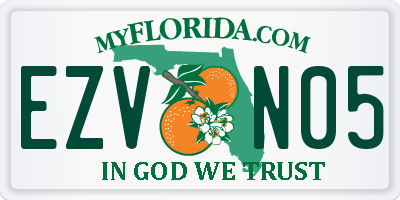 FL license plate EZVN05