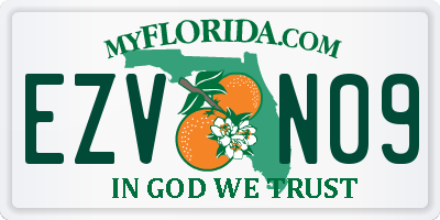 FL license plate EZVN09