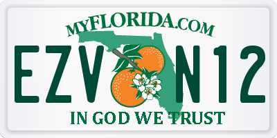 FL license plate EZVN12