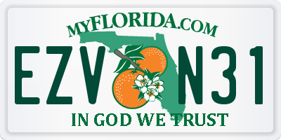 FL license plate EZVN31