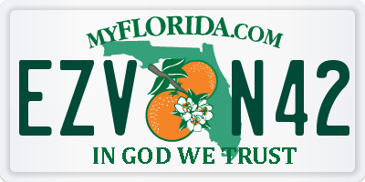 FL license plate EZVN42