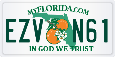 FL license plate EZVN61