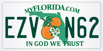 FL license plate EZVN62