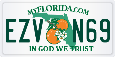 FL license plate EZVN69