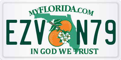 FL license plate EZVN79