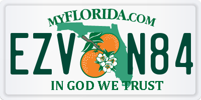 FL license plate EZVN84