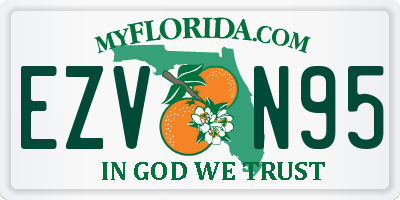 FL license plate EZVN95