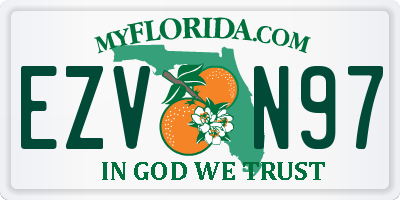 FL license plate EZVN97