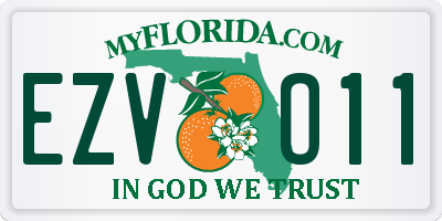 FL license plate EZVO11