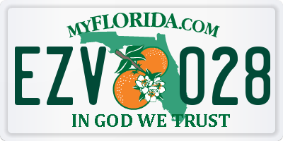 FL license plate EZVO28