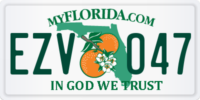 FL license plate EZVO47