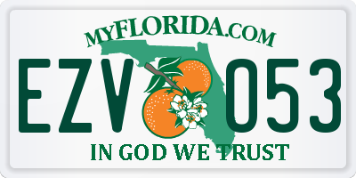 FL license plate EZVO53