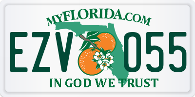 FL license plate EZVO55