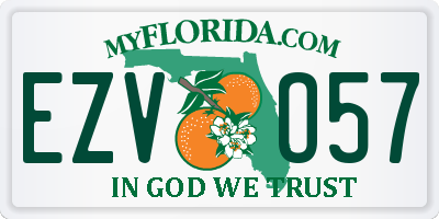 FL license plate EZVO57