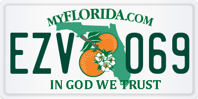 FL license plate EZVO69