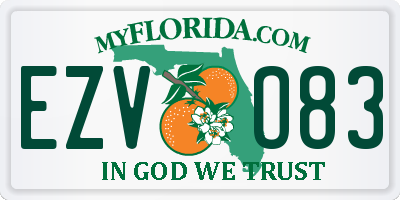 FL license plate EZVO83