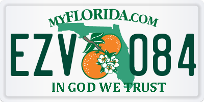 FL license plate EZVO84