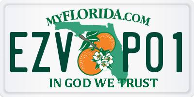 FL license plate EZVP01