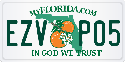 FL license plate EZVP05