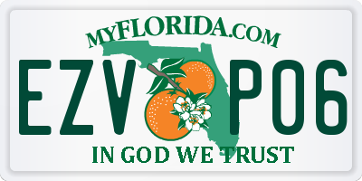 FL license plate EZVP06