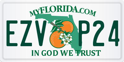 FL license plate EZVP24