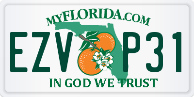 FL license plate EZVP31