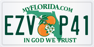 FL license plate EZVP41