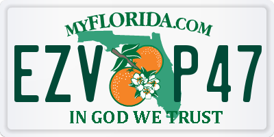 FL license plate EZVP47