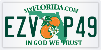 FL license plate EZVP49