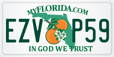 FL license plate EZVP59