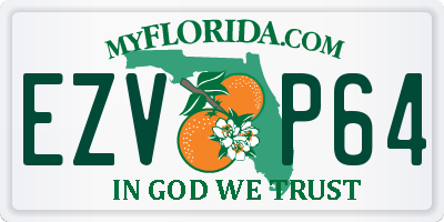 FL license plate EZVP64