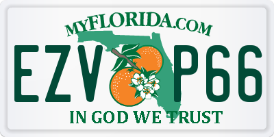 FL license plate EZVP66