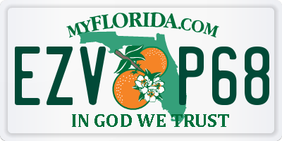 FL license plate EZVP68