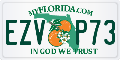 FL license plate EZVP73