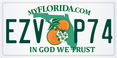 FL license plate EZVP74