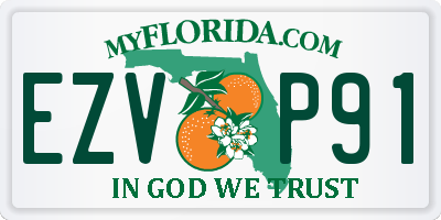 FL license plate EZVP91