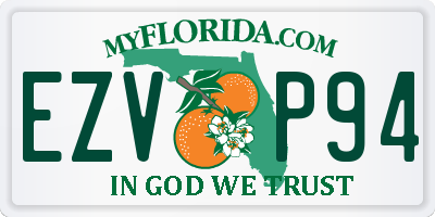 FL license plate EZVP94