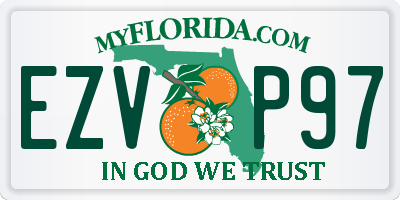 FL license plate EZVP97