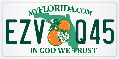 FL license plate EZVQ45