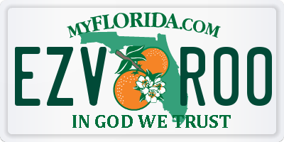 FL license plate EZVR00