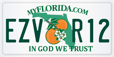 FL license plate EZVR12