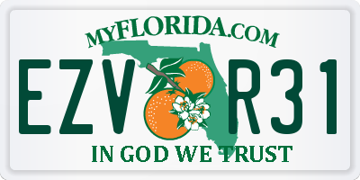 FL license plate EZVR31