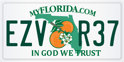 FL license plate EZVR37